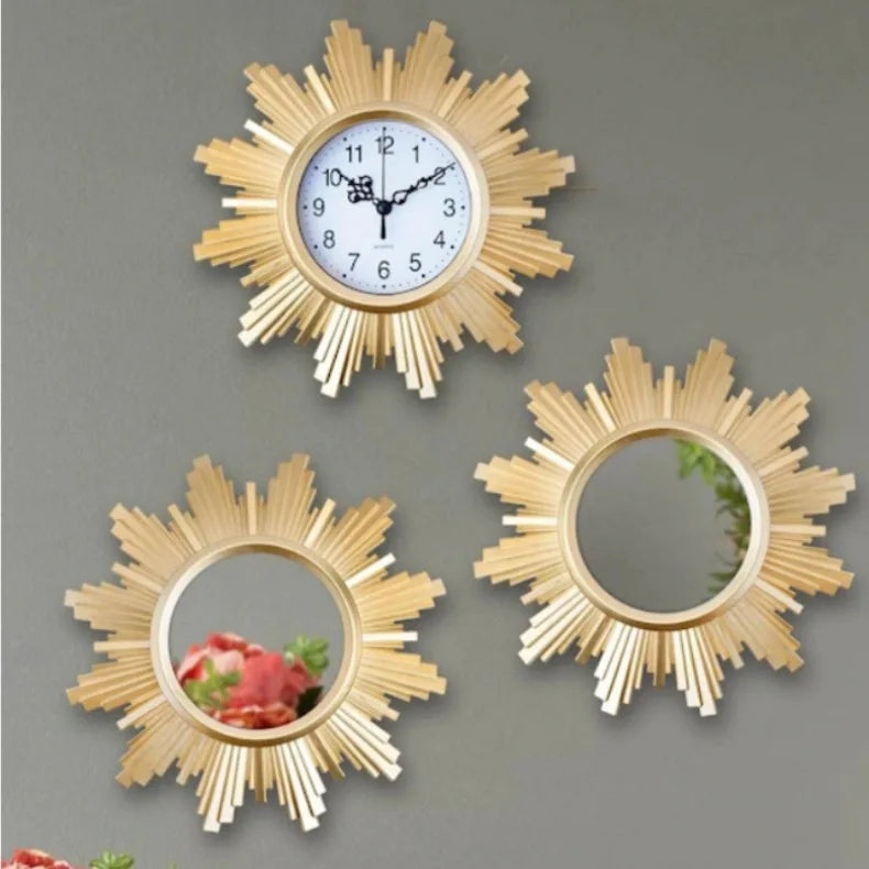 Eterna Flower Wall Clock – Modern Geometric Design (10")