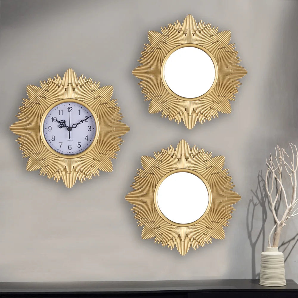 Eterna Flower Wall Clock – Modern Geometric Design (10")