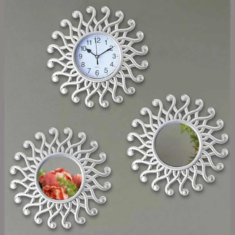 Eterna Flower Wall Clock – Modern Geometric Design (10")