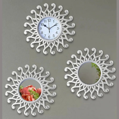 Eterna Flower Wall Clock – Modern Geometric Design (10")