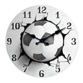Kickoff Football Wall Clock – Modern Wooden Design