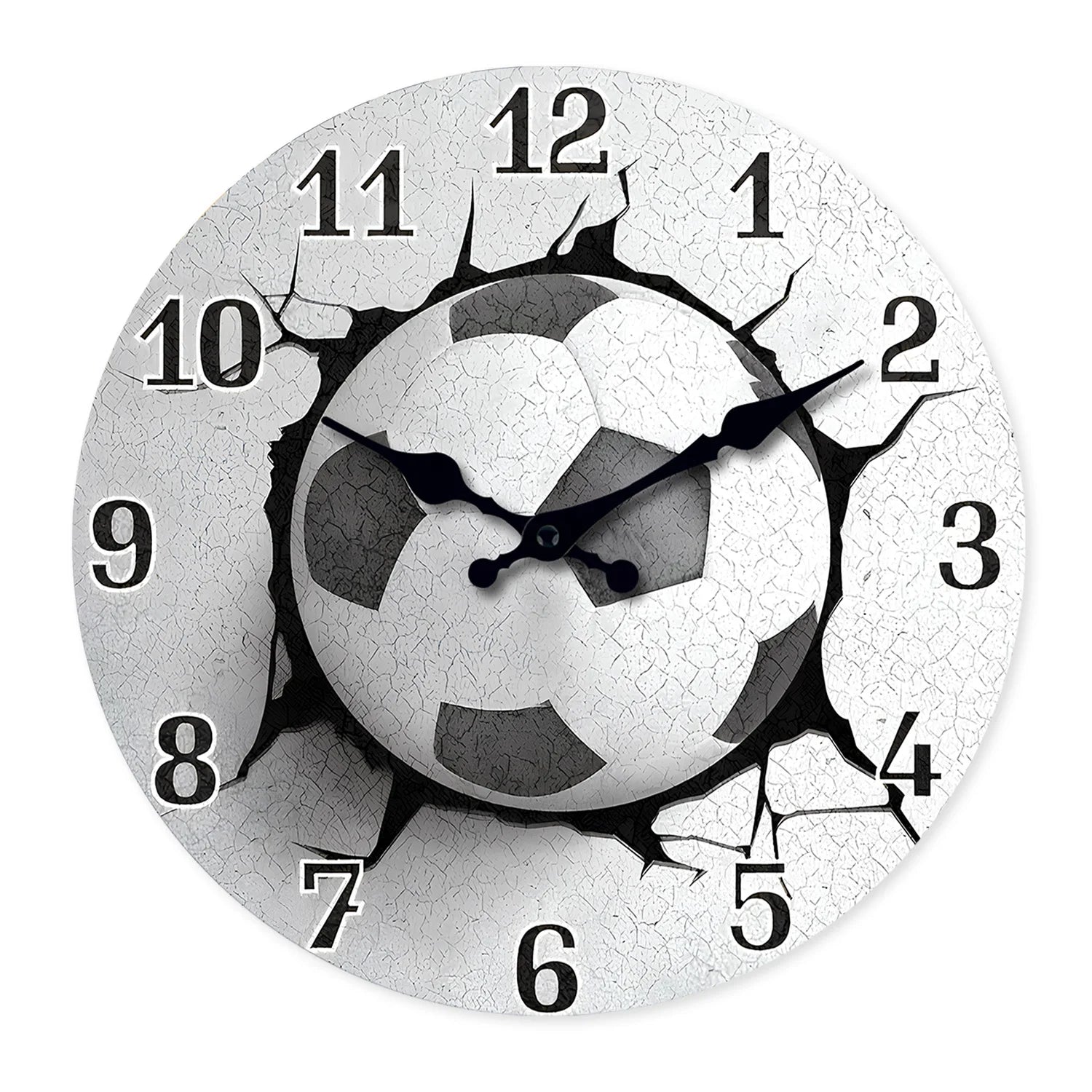 Kickoff Football Wall Clock – Modern Wooden Design