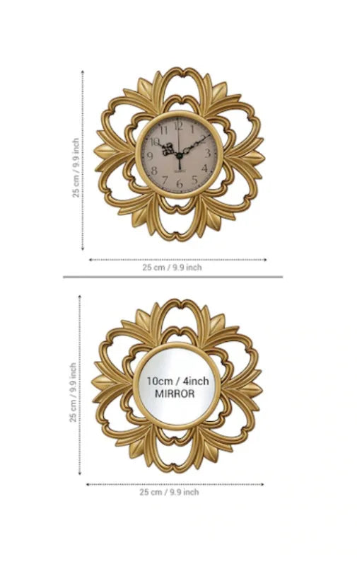 Eterna Flower Wall Clock – Modern Geometric Design (10")