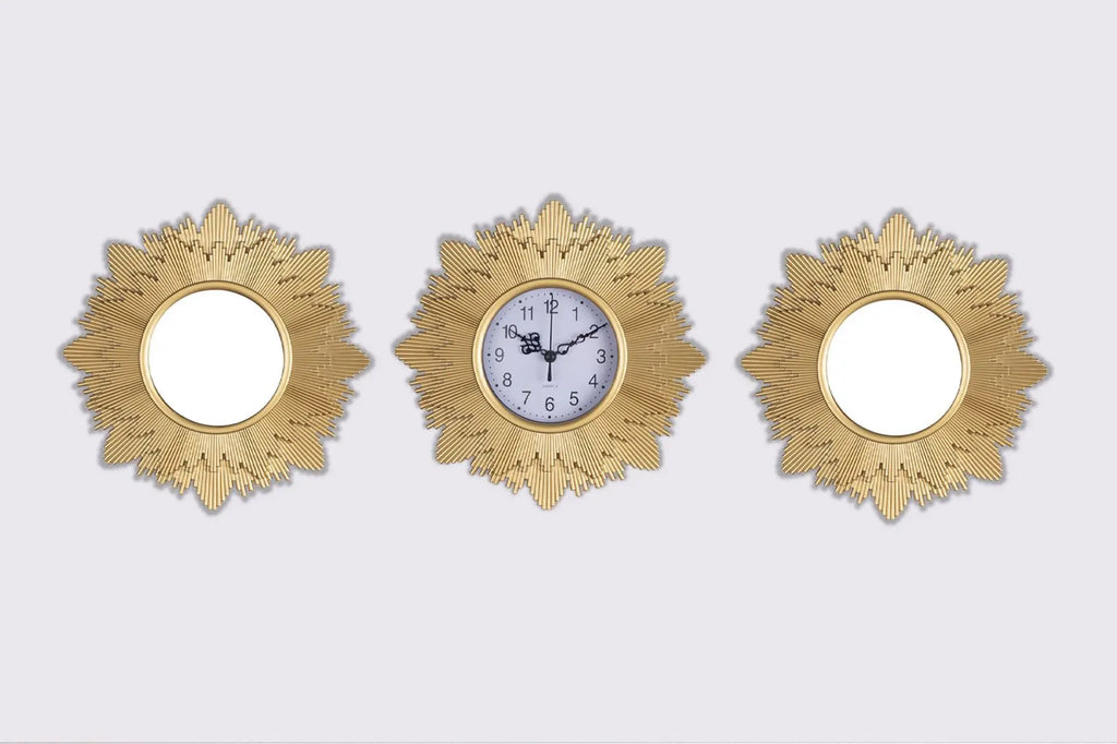 Eterna Flower Wall Clock – Modern Geometric Design (10")