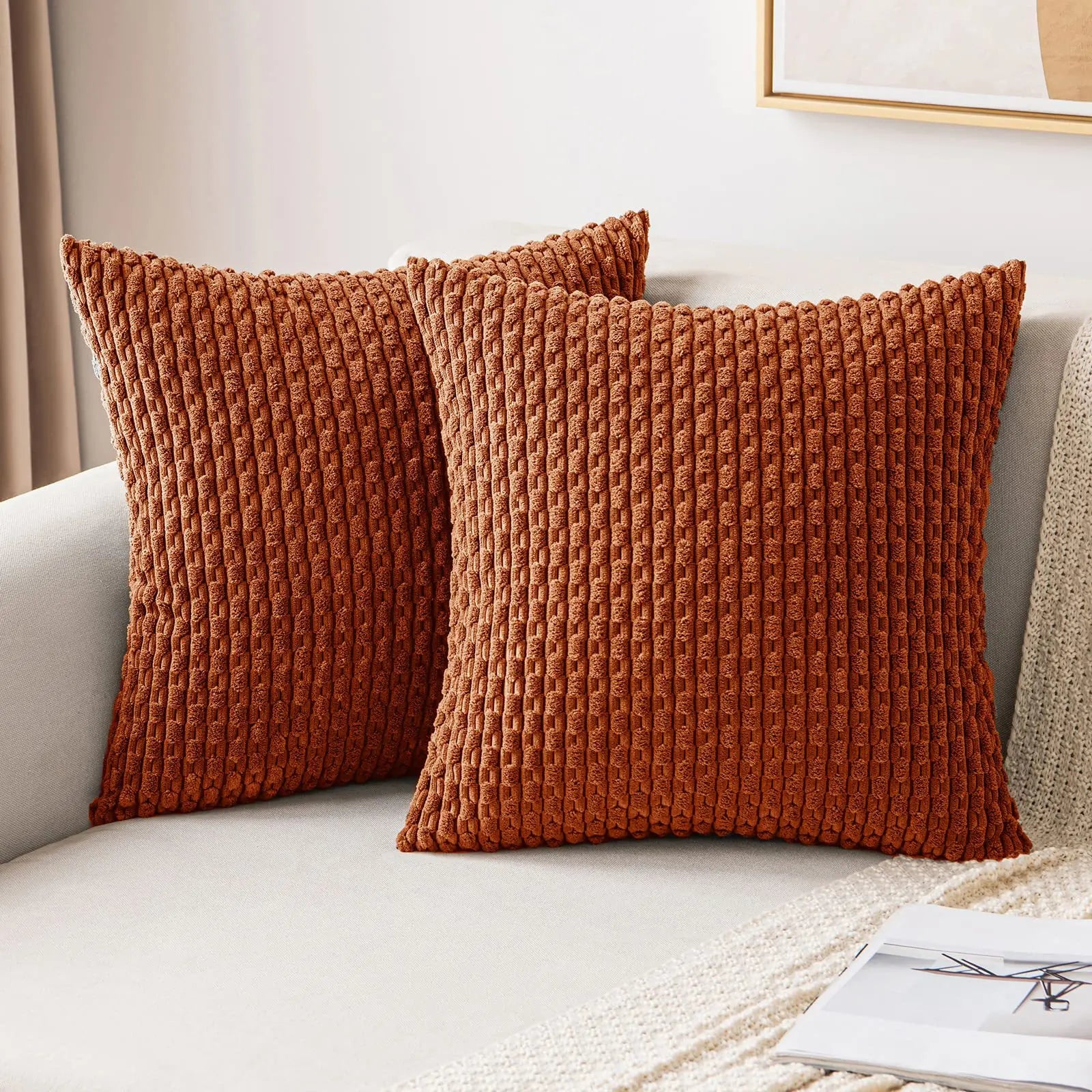 Serena Cushion – Premium Woven Pillow Cover (45×45 cm)