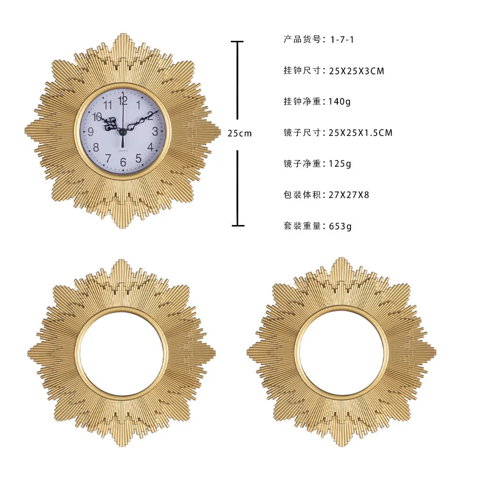 Eterna Flower Wall Clock – Modern Geometric Design (10")