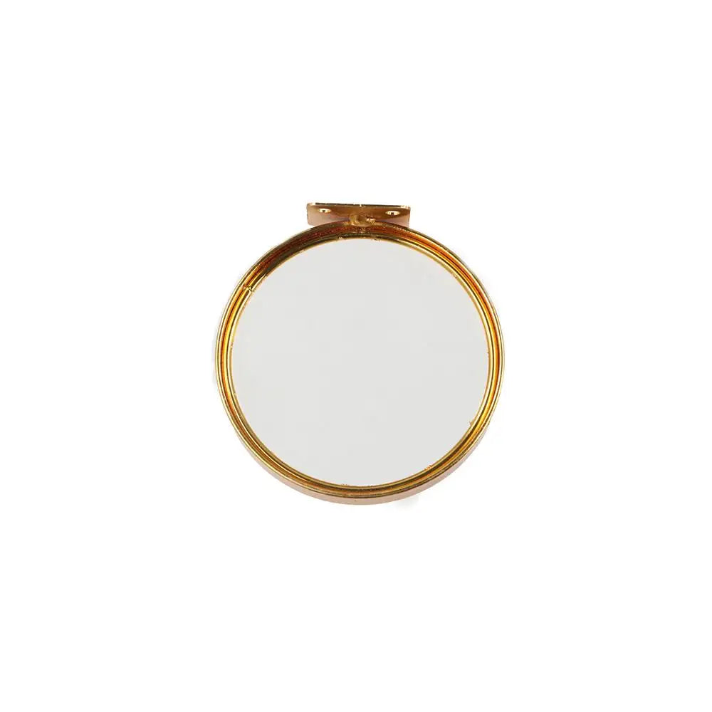 Halo Gold Floating Shelf – Round Iron & Glass Wall Display