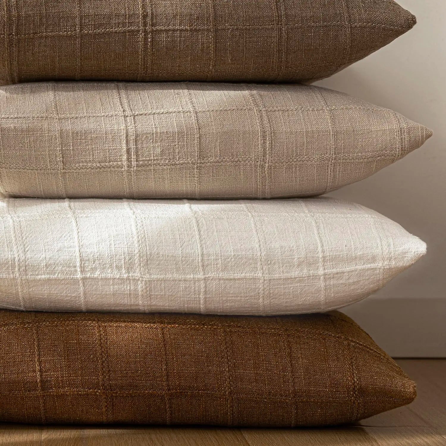 Arden Pillow Cover – Linen & Cotton Decorative Cushion Case (18×18”)