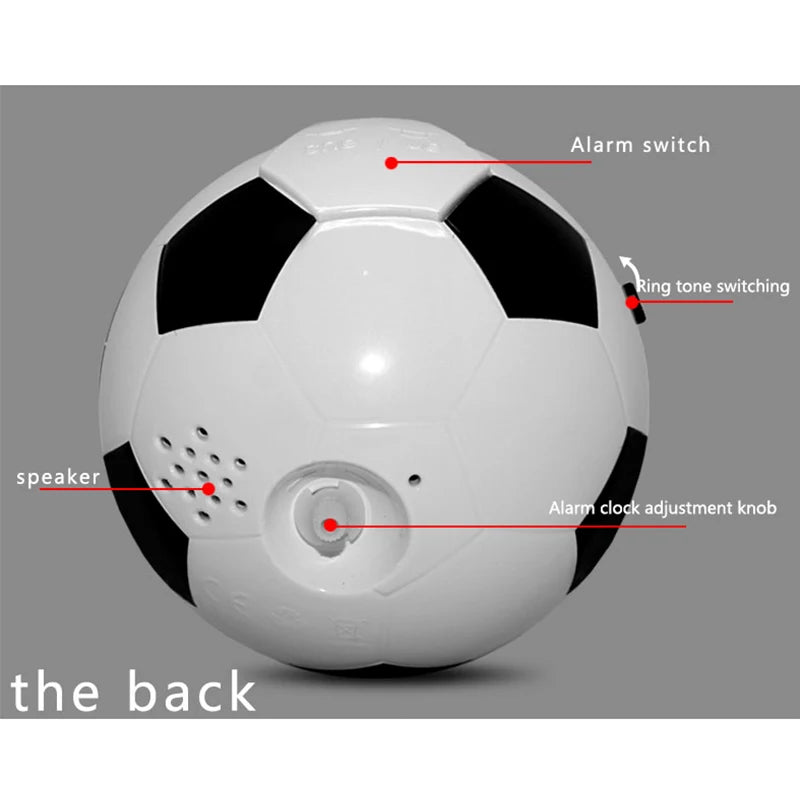 Striker Football Alarm Clock – Classic Quartz Analog Design